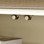 Luxurious Solid Wood TV Cabinet with Tempered Glass Accents - Elegance for Modern Living Rooms hyjyj-4263