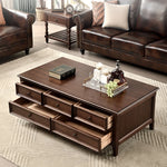 Elegant Solid Wood Tea Table - Timeless Centerpiece for Your Living Room hyjyj-4271