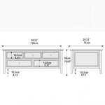 Elegant Solid Wood Tea Table - Timeless Centerpiece for Your Living Room hyjyj-4271