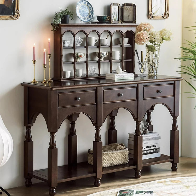 Solid Wood Storage Rack for Elegant Home Decor hyjyj-4275