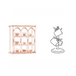 Solid Wood Storage Rack for Elegant Home Decor hyjyj-4275