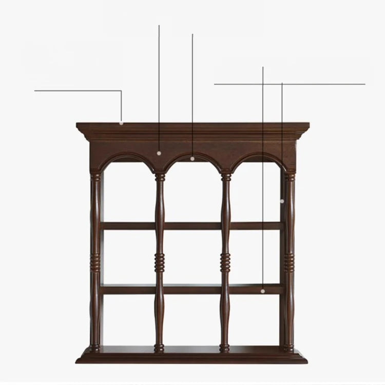 Solid Wood Storage Rack for Elegant Home Decor hyjyj-4275