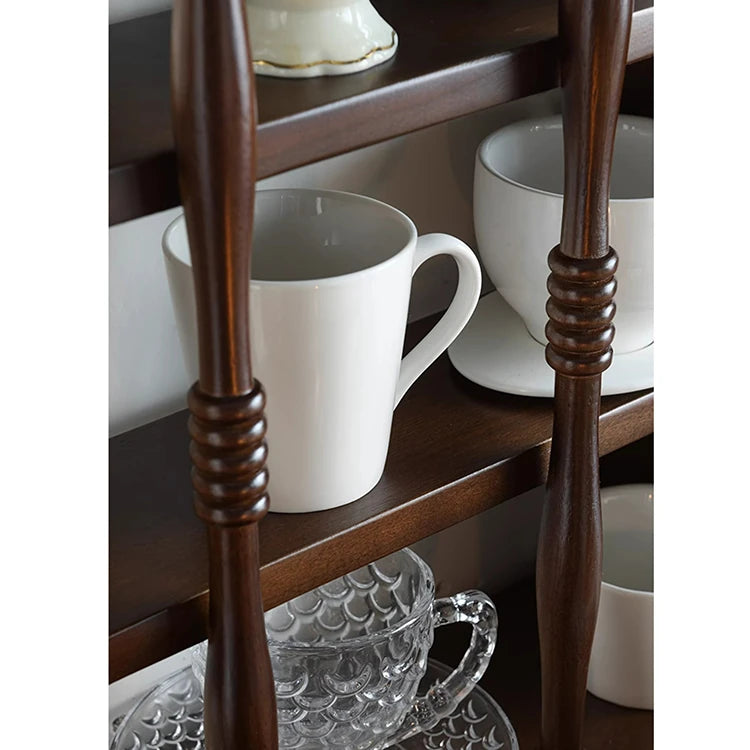 Solid Wood Storage Rack for Elegant Home Decor hyjyj-4275