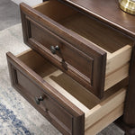 Elegant Solid Wood Bedside Cupboard for Luxurious Living Rooms hyjyj-4282