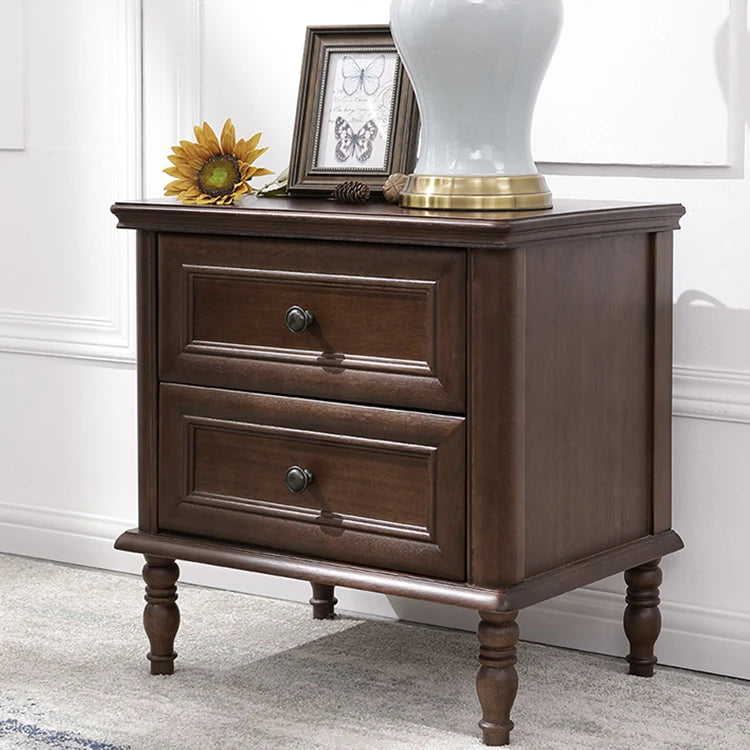 Elegant Solid Wood Bedside Cupboard for Luxurious Living Rooms hyjyj-4282
