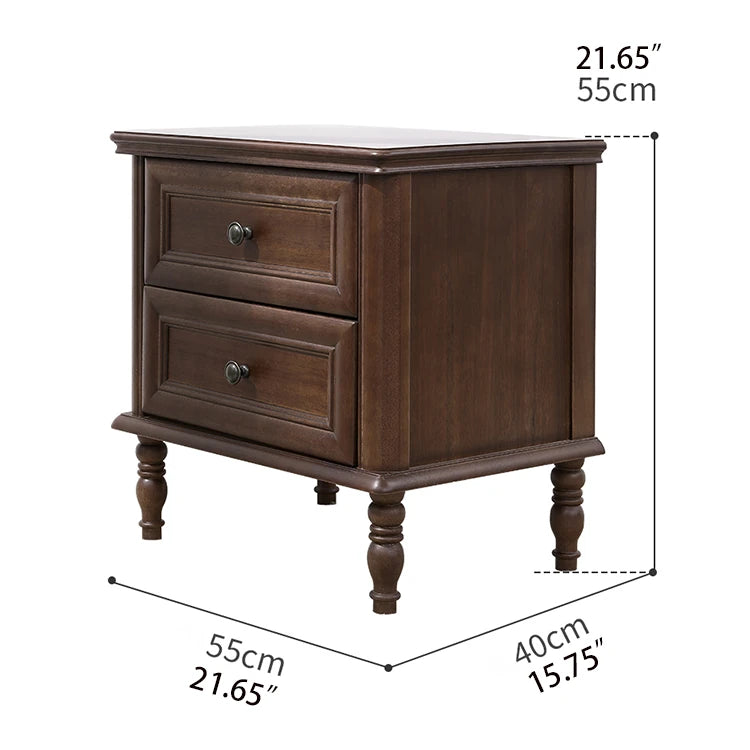 Elegant Solid Wood Bedside Cupboard for Luxurious Living Rooms hyjyj-4282