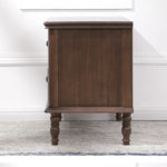 Elegant Solid Wood Bedside Cupboard for Luxurious Living Rooms hyjyj-4282