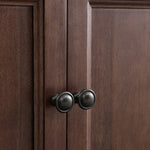 Elegant Solid Wood & Tempered Glass Cabinet for Stylish Living Rooms hyjyj-4289