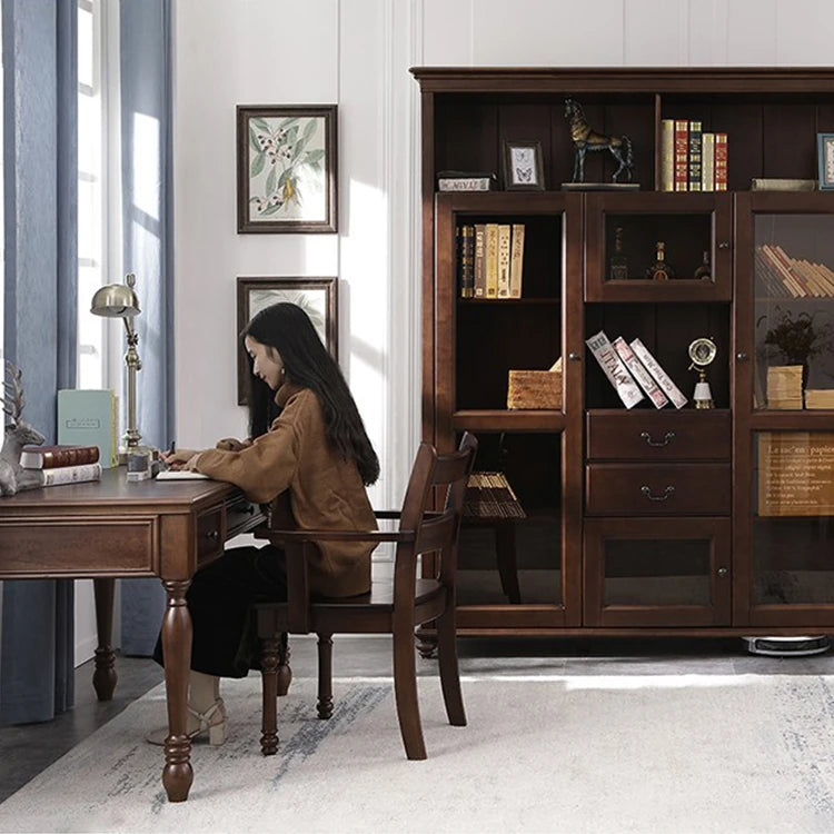 Luxury Solid Wood Dining Table Set for Elegant Living Spaces hyjyj-4296