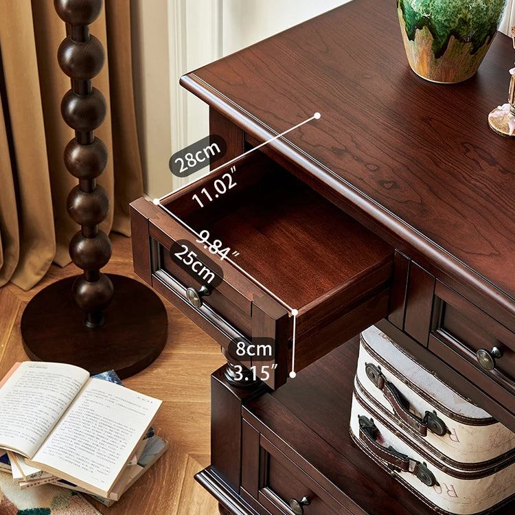 Elegant Cherry Wood Coffee Table for Sophisticated Living Rooms hyjyj-4297