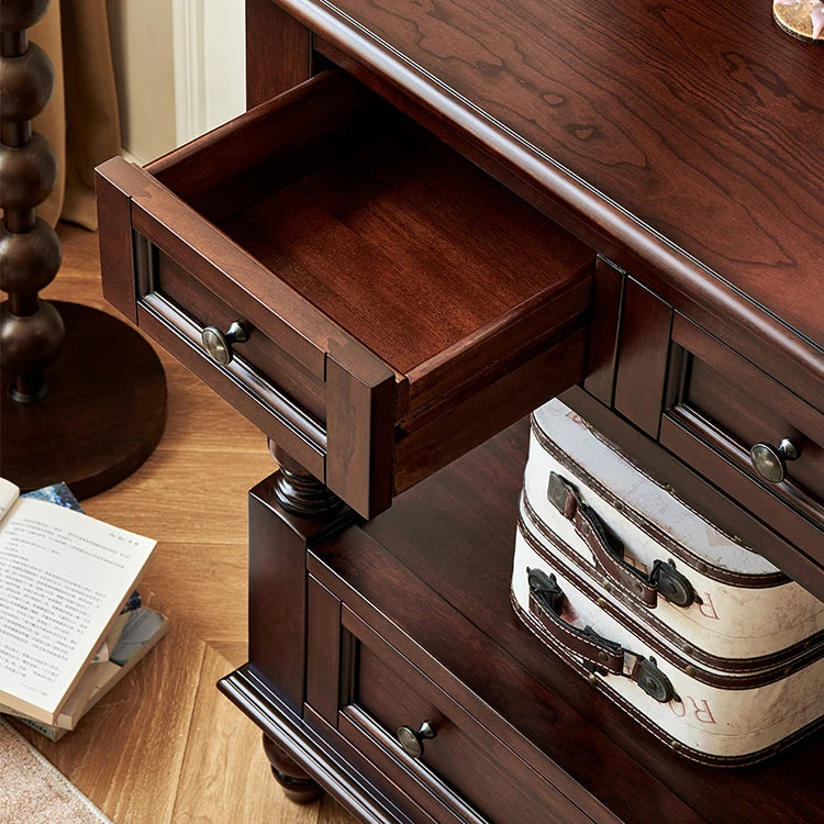Elegant Cherry Wood Coffee Table for Sophisticated Living Rooms hyjyj-4297