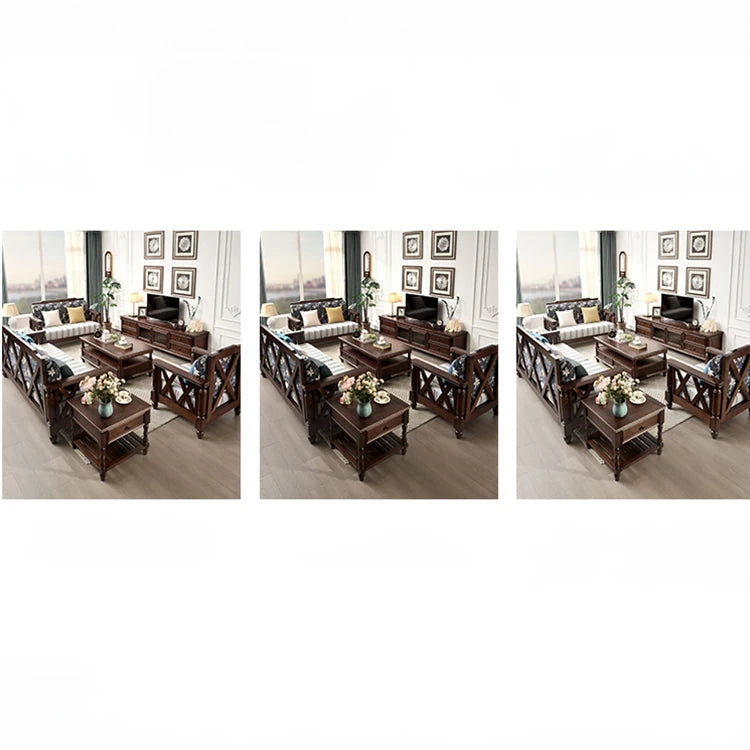 Elegant Cherry Wood Coffee Table for Sophisticated Living Rooms hyjyj-4297