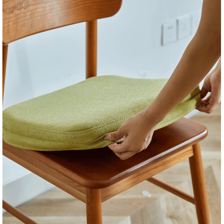 Elegant Natural Wood Chair in Brown - Oak, Cherry, and Black Walnut Options hykmq-740