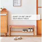 Handcrafted Green Stool in Natural Wood with Cotton Linen Upholstery - Multiple Color Options Available hykmq-744