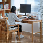 Premium Solid Wood Table - Elegant Brown, Red Oak & Black Walnut Choices hykmq-749