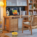 Premium Solid Wood Table - Elegant Brown, Red Oak & Black Walnut Choices hykmq-749