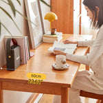 Elegant Brown Natural Wood Table - Black Walnut & Cherry Wood Finish hykmq-753