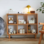 Stunning Cherry Wood Cabinet - Premium Natural Wood Finish with Durable Plywood Base hykmq-759