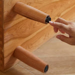 Elegant Brown Cherry Wood Cabinet with Black Walnut Tempered Glass Doors hykmq-760