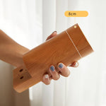 Stunning Cherry Wood Bed Frame - Natural Wood Finish for Elegant Bedroom Decor hykmq-773