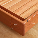 Stunning Cherry Wood Bed Frame in Natural Wood Finish - Perfect for Your Bedroom hykmq-774