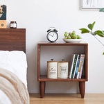 Elegant Bedside Cupboard - Natural Wood Finish in Brown, Red Oak, Cherry, and Black Walnut hykmq-777