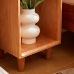 Elegant Bedside Cupboard - Natural Wood Finish in Brown, Red Oak, Cherry, and Black Walnut hykmq-777