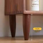 Elegant Bedside Cupboard - Natural Wood Finish in Brown, Red Oak, Cherry, and Black Walnut hykmq-777