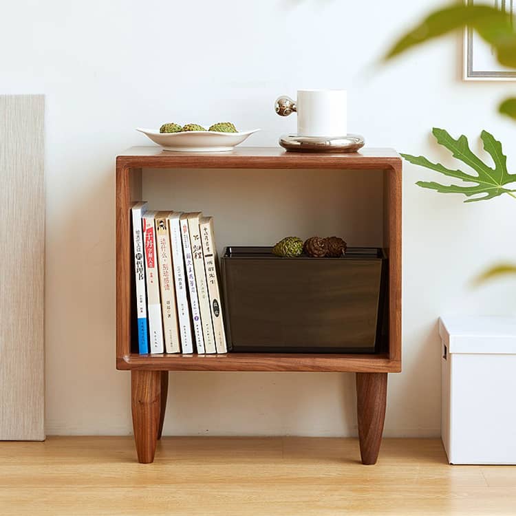 Elegant Bedside Cupboard - Natural Wood Finish in Brown, Red Oak, Cherry, and Black Walnut hykmq-777