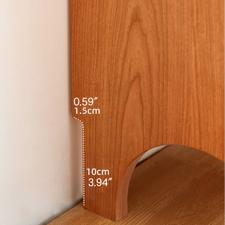 Premium Bedside Cupboard in Elegant Brown Black Walnut Finish hykmq-779