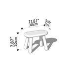 Elegant Handmade Stool in Rich Wood Colors: Red Oak, Cherry, Black Walnut hykmq-781