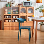 Elegant Cherry Wood and Glass Cabinet with Copper Accents - Premium Plywood Design hykmq-789