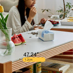 Sleek Tea Table Collection: Cherry Wood, Red Oak & Black Walnut with Marble or Tempered Glass Tops and Rattan Accents hykmq-791