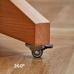 Stylish Natural Wood TV Stand with Carbon Steel Frame - Oak, Cherry, Black Walnut Finishes hykmq-793