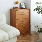 Elegant Brown Cherry & Black Walnut Cabinet with Copper Accents for Sophisticated Interiors hykmq-796