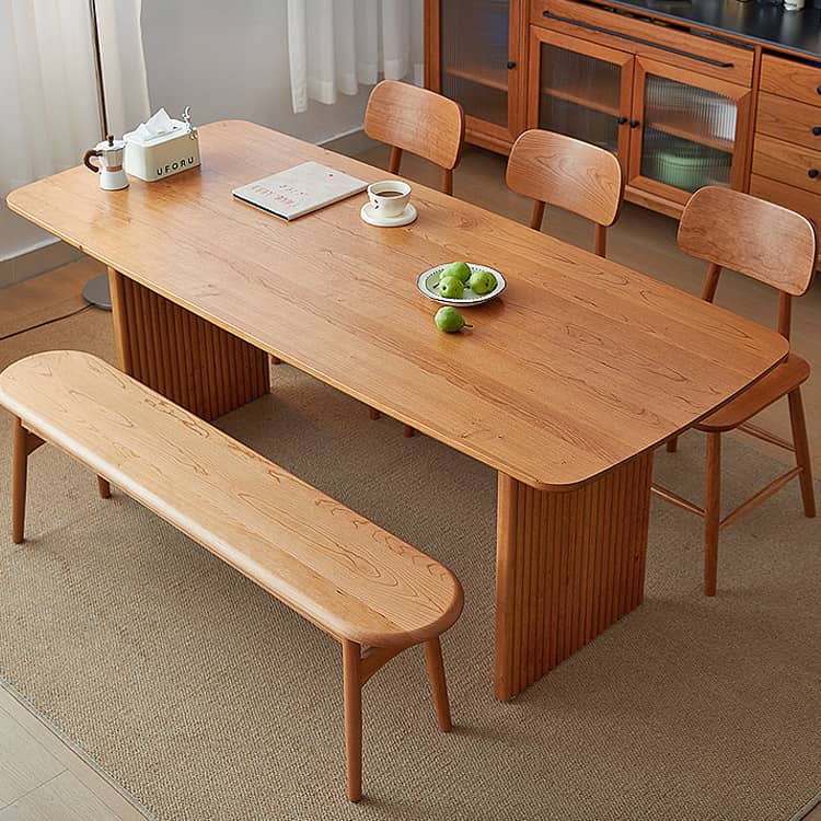 Elegant Natural Wood Table - Cherry Wood & Red Oak Finishes Available hykmq-798