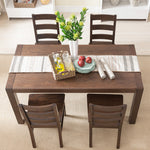 Vintage Brown Natural Oak Wood Table - Elegant Craftsmanship for Timeless Style hym-1534