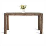 Vintage Brown Natural Oak Wood Table - Elegant Craftsmanship for Timeless Style hym-1534