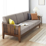 Stylish Light Brown Grey Chenille Sofa for Modern Living Rooms hym-1540