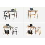 Beautiful Brown Beech and Tung Wood Natural Table - Elegance in Every Detail hym-469