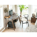 Beautiful Brown Beech and Tung Wood Natural Table - Elegance in Every Detail hym-469