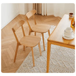 Beautiful Brown Beech and Tung Wood Natural Table - Elegance in Every Detail hym-469