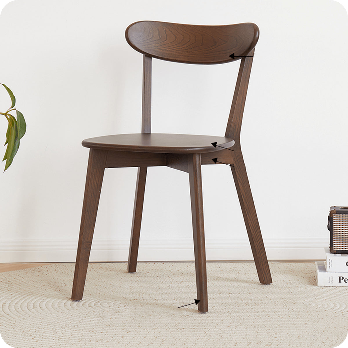 Beautiful Brown Beech and Tung Wood Natural Table - Elegance in Every Detail hym-469