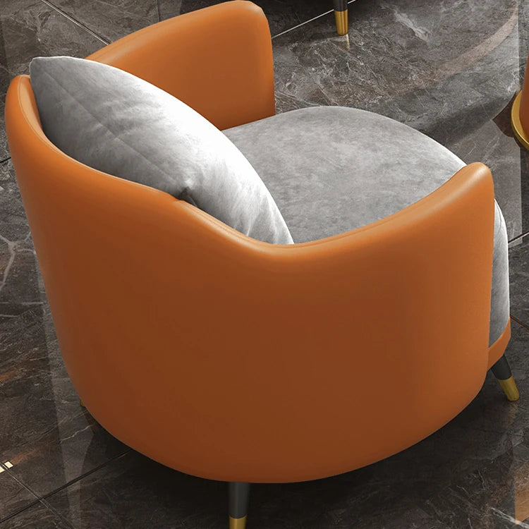 Stylish Marble and Synthetic Leather Table - Modern Elegance for Your Living Space hyq-4429