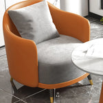 Stylish Marble and Synthetic Leather Table - Modern Elegance for Your Living Space hyq-4429