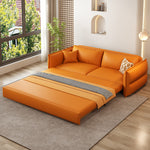 Stylish Multi-Color Sofas: Beige, Gray, Pink Options in Faux Leather and Down hyt-1425