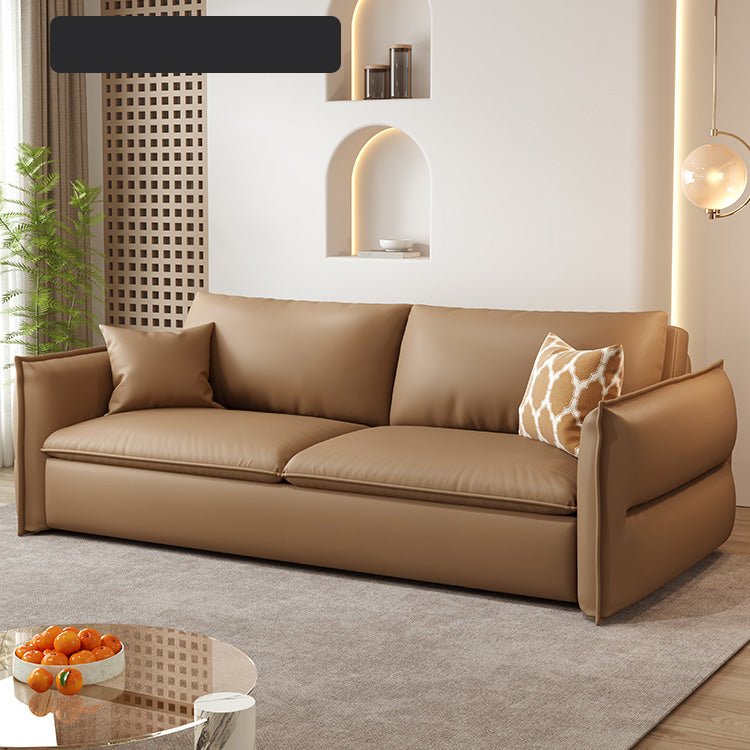 Stylish Multi-Color Sofas: Beige, Gray, Pink Options in Faux Leather and Down hyt-1425