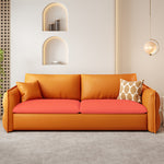 Stylish Multi-Color Sofas: Beige, Gray, Pink Options in Faux Leather and Down hyt-1425