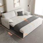 Elegant Contrast Sofa in Beige, Blue, Dark Brown, Orange & Gray - Premium Cotton & Faux Leather Blend hyt-1426