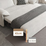 Elegant Contrast Sofa in Beige, Blue, Dark Brown, Orange & Gray - Premium Cotton & Faux Leather Blend hyt-1426